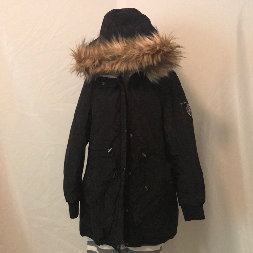 Madden Girl faux fur Hooded Coat